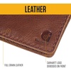 image:imageCarhartt Mens Full Grain Patina Leather Wallets Bifold and Front Pocket OptionsBlack Front Pocket
