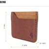 image:imageCarhartt Mens Full Grain Patina Leather Wallets Bifold and Front Pocket OptionsBrown Front Pocket
