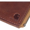 image:imageCarhartt Mens Full Grain Patina Leather Wallets Bifold and Front Pocket OptionsBrown Zipper
