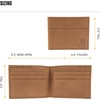 image:imageCarhartt Mens Full Grain Saddle Leather Wallets RFID Blocking Bifold Trifold and Front Pocket Options Gifts for MenBlack Bifold