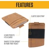 image:imageCarhartt Mens Full Grain Saddle Leather Wallets RFID Blocking Bifold Trifold and Front Pocket Options Gifts for MenCarhartt Brown Front Pocket