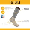 image:imageCarhartt Mens Heavyweight Wool Blend Boot SockHeather Grey Cream