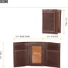 image:imageCarhartt Mens Leather Triple Stitch Wallet Durable FullGrain Leather Bifold Trifold amp Rodeo Styles Gifts for MenBlack Trifold