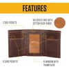 image:imageCarhartt Mens Leather Triple Stitch Wallet Durable FullGrain Leather Bifold Trifold amp Rodeo Styles Gifts for MenBlack Trifold