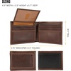image:imageCarhartt Mens Leather Triple Stitch Wallet Durable FullGrain Leather Bifold Trifold amp Rodeo Styles Gifts for MenBrown Passcase