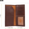 image:imageCarhartt Mens Leather Triple Stitch Wallet Durable FullGrain Leather Bifold Trifold amp Rodeo Styles Gifts for MenBrown Rodeo