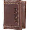 image:imageCarhartt Mens Leather Triple Stitch Wallet Durable FullGrain Leather Bifold Trifold amp Rodeo Styles Gifts for MenBrown Trifold