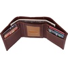 image:imageCarhartt Mens Leather Triple Stitch Wallet Durable FullGrain Leather Bifold Trifold amp Rodeo Styles Gifts for MenBrown Trifold