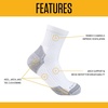 image:imageCarhartt Mens Midweight Cotton Blend Quarter Sock 3 PackWhite