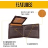 image:imageCarhartt Mens Oil Tan Leather Wallet Front Pocket Passcase amp Trifold Designs LongLasting Construction Gifts for MenBifold