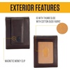 image:imageCarhartt Mens Oil Tan Leather Wallet Front Pocket Passcase amp Trifold Designs LongLasting Construction Gifts for MenFront Pocket