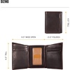 image:imageCarhartt Mens Oil Tan Leather Wallet Front Pocket Passcase amp Trifold Designs LongLasting Construction Gifts for MenTrifold