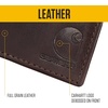 image:imageCarhartt Mens Oil Tan Leather Wallet Front Pocket Passcase amp Trifold Designs LongLasting Construction Gifts for MenTrifold