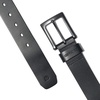 image:imageCarhartt Mens Rugged Burnished Leather Box BeltsBlack