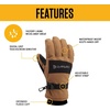 image:imageCarhartt Mens Waterproof Insulated Knit Cuff GloveBlackGrey