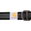 image:imageCarhartt Nylon Dog Collar Black M  Webbing Fully Adjustable with Durable Side Release Buckle and Reflective StitchingBlack
