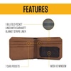 image:imageCarhartt Nylon Duck Bifold Wallet Carhartt Brown  Mens 700D Wallets RFIDBlocking with Trifold and Front Pocket OptionsBlack Bifold