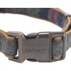 image:imageCarhartt Nylon Duck Blanket Stripe Dog Collar BrownStripe M  Pet Fully Adjustable Webbing Collars for Dogs Reflective Stitching for VisibilityBlanket Stripe