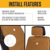 image:imageCarhartt Nylon Duck Universal Front Seat Cover Bluestone  700D Canvas Fitted Bucket Durable Seat Protection with Rain Defender CharcoalBluestone