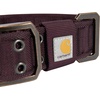 image:imageCarhartt Pet Fully Adjustable Wide Webbing Collar for Dogs Heavy Duty Nylon for Walking amp Training Black MediumDeep Wine