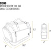 image:imageCarhartt Station Large Tool Bag Carhartt Brown  Mens Tool Bag with Adjustable Shoulder Straps Durable WaterResistant Tool OrganizerMedium Tool Bag