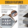 image:imageCarhartt Thick Foam Fully Insulated Cold Front Coolers Premium Ice Retention Durable Water Resistant Material WFront Zippered PocketBluestone