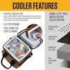 image:imageCarhartt Thick Foam Fully Insulated Cold Front Coolers Premium Ice Retention Durable Water Resistant Material WFront Zippered PocketOiled Walnut