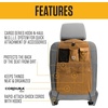 image:imageCarhartt Universal Nylon Duck Seat Organizer Gravel  Automotive Back Organization for Work and KidsGravel