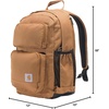 image:imageCarhartt Utility 28L DualCompartment Backpack Black  Durable Pack with 16 Laptop Sleeve and Duravax Abrasion Resistant BaseCarhartt Brown