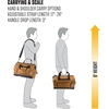 image:imageCarhartt Utility Medium Tool Bag Carhartt Brown  Onsite Durable WaterResistant Tool Storage Bag Heavyweight 14Inch 26 PocketBlack