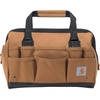 image:imageCarhartt Utility Medium Tool Bag Carhartt Brown  Onsite Durable WaterResistant Tool Storage Bag Heavyweight 14Inch 26 PocketCarhartt Brown