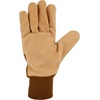 image:imageCarhartt Womens GW0836W Womens Synthetic Suede Knit Cuff GloveBrown Barley