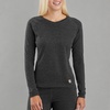 image:imageCarhartt Womens WBL132 Womens Base Force Heavyweight PolylWool CrewBlack Heather