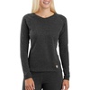 image:imageCarhartt Womens WBL132 Womens Base Force Heavyweight PolylWool CrewBlack Heather