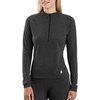 image:imageCarhartt Womens WBL133 Womens Base Force Heavyweight PolyWool QuartBlack Heather