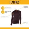 image:imageCarhartt Womens WBL133 Womens Base Force Heavyweight PolyWool QuartBlackberry Heather