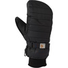 image:imageCarhartt Womens Waterproof Insulated Quilted Knit Cuff MittenBlack