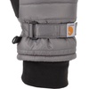 image:imageCarhartt Womens Waterproof Insulated Quilted Knit Cuff MittenCharcoal