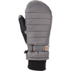 image:imageCarhartt Womens Waterproof Insulated Quilted Knit Cuff MittenCharcoal