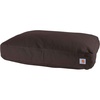 image:imageCarhartt Firm Duck SherpaTopped Dog Bed Carhartt Brown M  Durable Canvas Pet Bed Water Resistant Sherpa Top MediumDark Brown