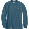 image:imageCarhartt Mens 106800 Flame Resistant Force Loose Fit LongSleeve Lightweight EStorm Blue