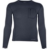 image:imageCarhartt Mens Force Midweight SyntheticMerino Wool Blend Base Layer Crewneck Pocket TopNavy Heather