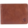 image:imageCarhartt Mens Full Grain Patina Leather Wallets Bifold and Front Pocket OptionsBrown Bifold