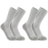 image:imageCarhartt Mens Midweight Cotton Blend Crew Sock 2 PackAsphalt Heather