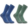 image:imageCarhartt Mens Midweight Cotton Blend Crew Sock 2 PackAssorted 01