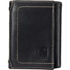 image:imageCarhartt Mens Pebble Leather Full Grain Leather Wallets Durable Design Multiple Card Slots Gifts for MenBlack Trifold