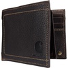 image:imageCarhartt Mens Pebble Leather Full Grain Leather Wallets Durable Design Multiple Card Slots Gifts for MenBrown Bifold