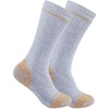 image:imageCarhartt Mens SB5552M Midweight Cotton Blend Steel Toe Boot Sock 2PackGrey