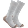 image:imageCarhartt Mens SB7672M Midweight Steel Toe Boot Sock 2PackGray