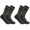 image:imageCarhartt Mens SB7742M Heavyweight SyntheticWool Blend Boot Sock 2PackBurnt Olive